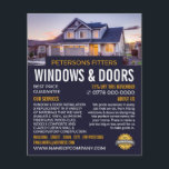 House Porträtt, Window & Door Fitter Company Flygblad<br><div class="desc">House Porträtt,  Window & Door Fitter Company Reklam Flyer av Affärskortet Store.</div>