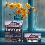 House Porträtt, Window & Door Fitter Company Reklamblad<br><div class="desc">House Porträtt,  Window & Door Fitter Company Reklam Flyer av Affärskortet Store.</div>