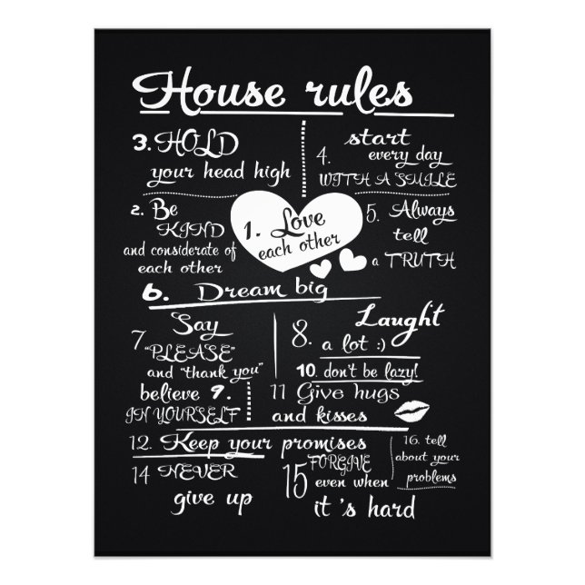 House Regler Fototryck (Framsidan)