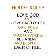 "HOUSE REGLER" INSPIRATIONAL 11X14 WALL POSTER