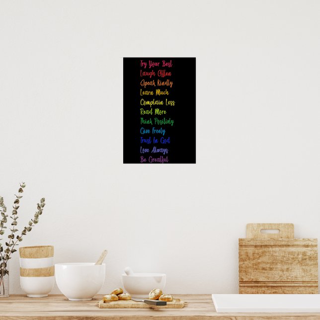 House Regler Positivity Poster (Kök)