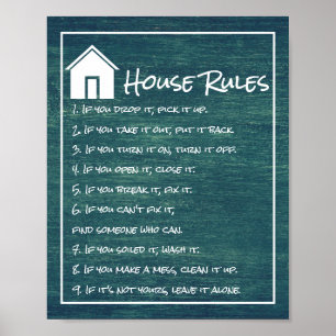 House Regler Poster