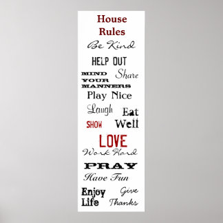 House Regler Poster