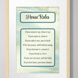 House Regler Poster