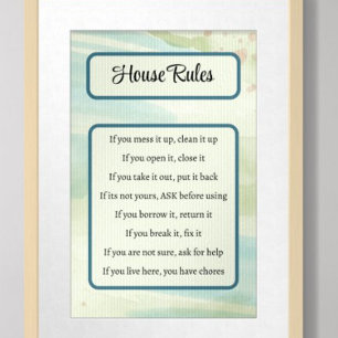 House Regler Poster
