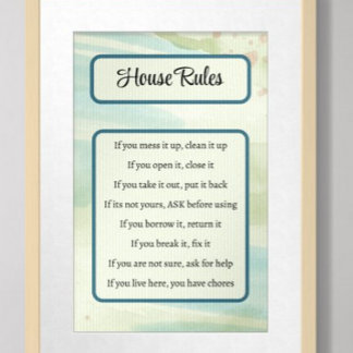 House Regler Poster