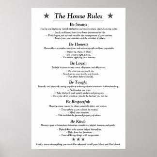 House Regler v3white Poster