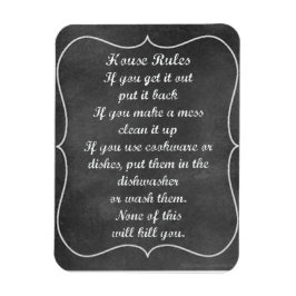 House Regler Vintage Chalkboard Stil Magnet