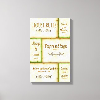 House Regler Wrapped Canvas