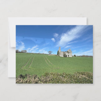 House Ruins in Irish Countryside Vykort