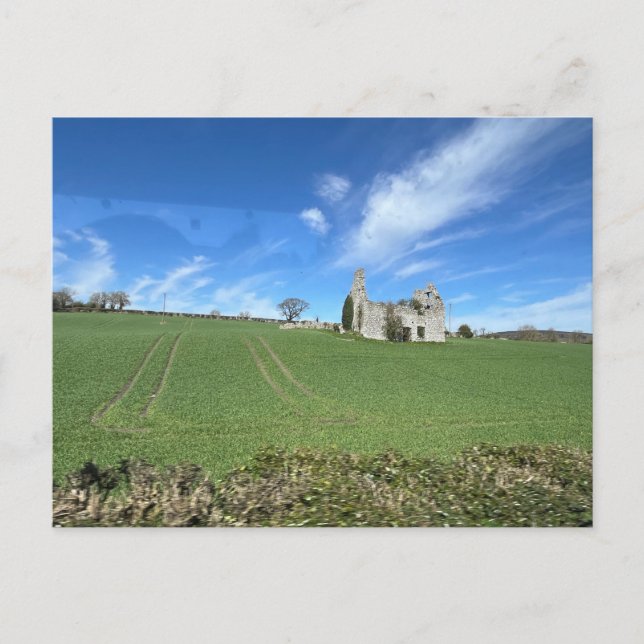 House Ruins in Irish Countryside Vykort (Framsida)