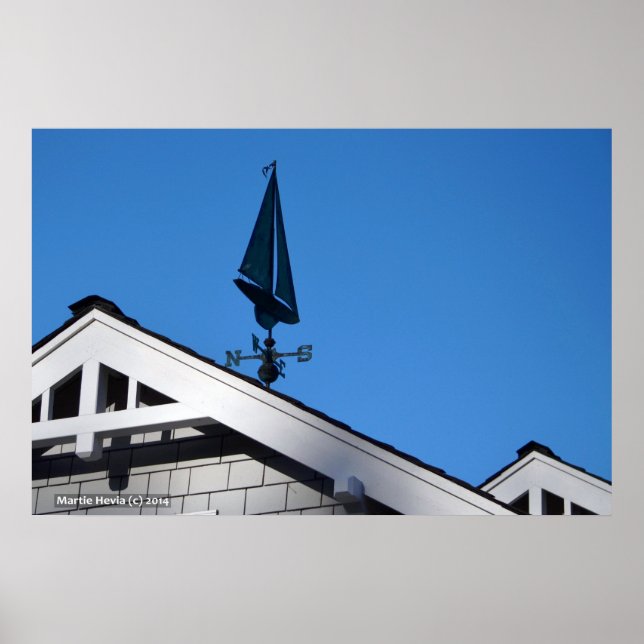 House Sailboat Vane II Poster (Framsidan)