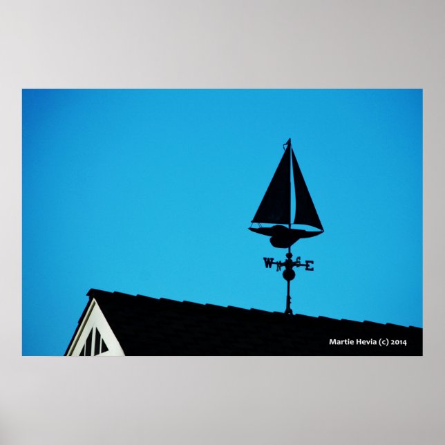 House Sailboat Vane Poster (Framsidan)
