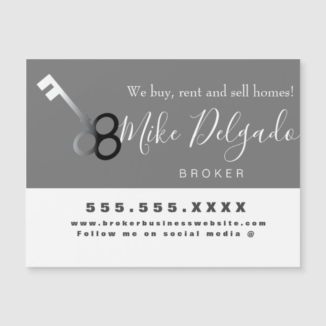 House Sales Rental Broker Business Nyckel Logotyp (Framsida)