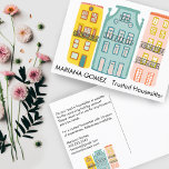 House Sitta Pet Sitta Housewatch Cute Unique Vykort<br><div class="desc">Visa stil med den här hand plockade söta husdesignen på framsidan och baksidan av vykortet marknadsföring. Perfekter för husägare, hemtjänster, verkliga gods agent och mäklare, långivare, hypoteksmäklare, movers, insida designers, hemmastadderingar och andra i fält. Lägg till din egen text för att få den att skina! Kolla i butiken om du...</div>
