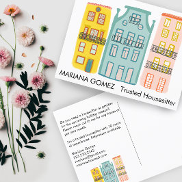 House Sitta Pet Sitta Housewatch Cute Unique Vykort