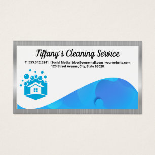 House Soap Bubbles-Logotyp Visitkort