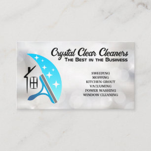 House Squeegee Logotyp Gnistra Visitkort