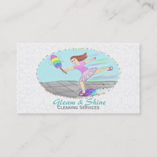 House Städning Affärskort Visitkort (Framsida)