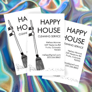 House Städning Home Services Janitorial Supplies Visitkort