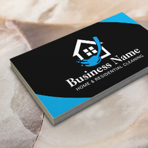 House Städning Household Maid Anpassningsbar Logo Visitkort