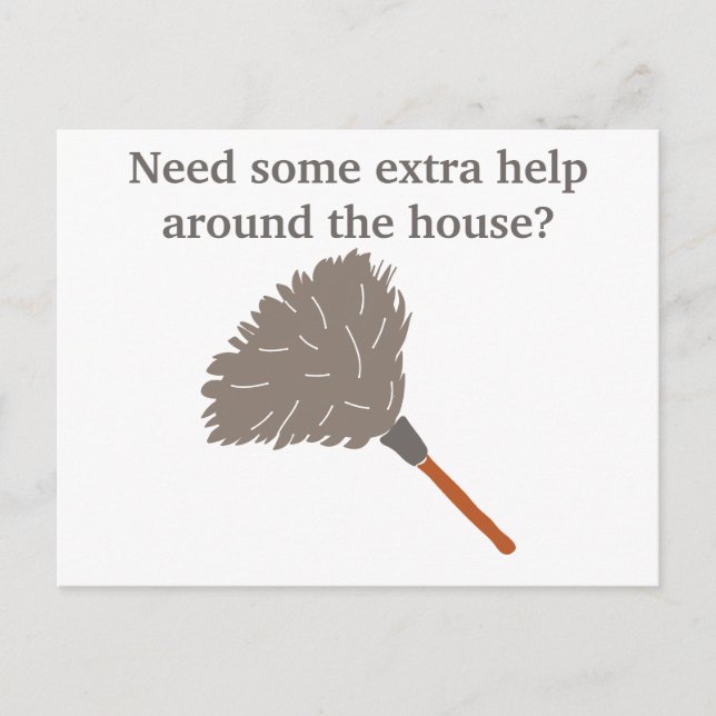 House Städning Maid Business Advertising Vykort (Framsida)