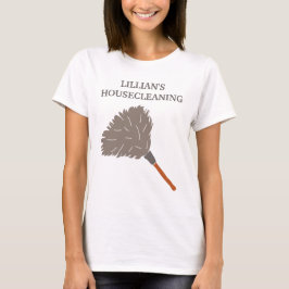 House Städning Maid Service Anpassningsbar Duster T Shirt