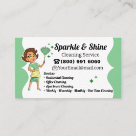 House Städning Maid Service Janitor Houseservation Visitkort