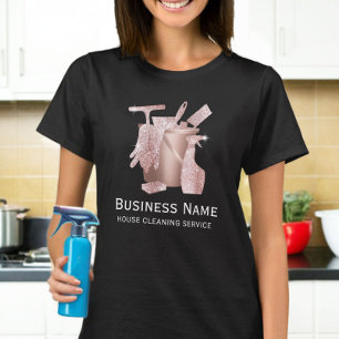 House Städning Maid Service Ro Guld Cleaners T Shirt