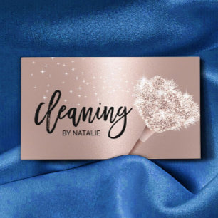 House Städning Maid Service Ro Guld Typography Visitkort