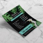 House Städning Maid Service Tropical Lövs Black Flygblad<br><div class="desc">House Städning Maid Service Tropical Löv Flyers.</div>