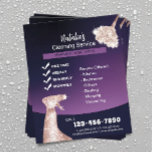 House Städning Modern Lila Maid Service Flygblad<br><div class="desc">Hemma Städning moderna Lila Maid Service Flyers.</div>