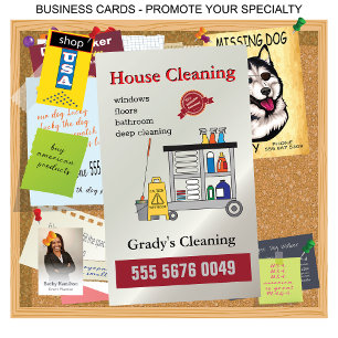 House Städning 🧼 Professionell Maid Service Visitkort