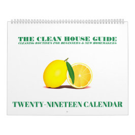 House Städning Routines for Beginners 2019 Kalender