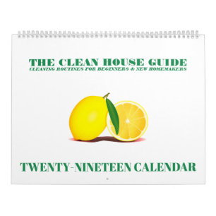 House Städning Routines for Beginners 2019 Kalender