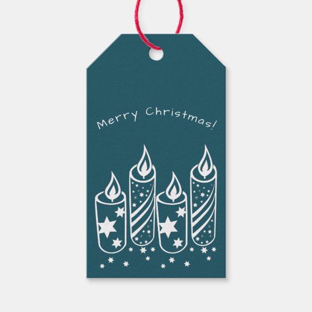 House Städning Service Candles God jul Presentetikett (Framsidan)