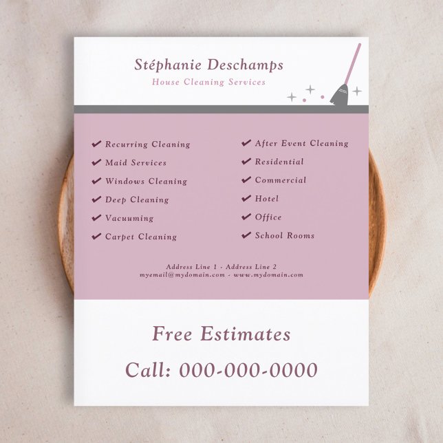 House Städning Service Flyer (House Cleaning Flyer)