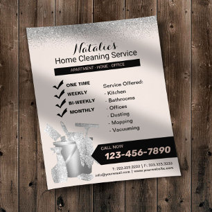 House Städning Service & Silver Houseservation Flygblad