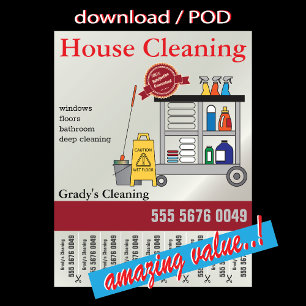 House Städning Service Small Business Poster