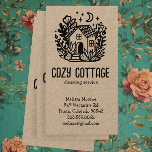 House Städning Services Cute Home Hand plockade Kr Visitkort