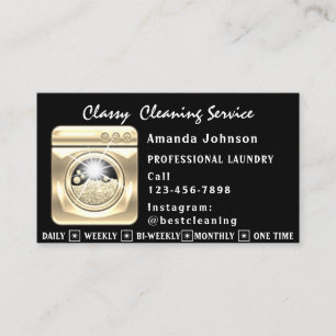 House Städning Services Laundy QR Code Logotyp Gul Visitkort