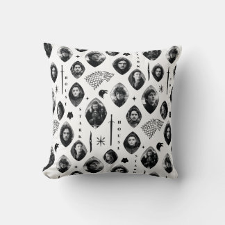 House Stark Icons & Porträtt Mönster Kudde