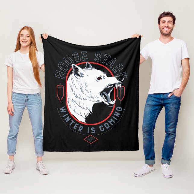 House Stark - vintern kommer Fleecefilt (På plats)