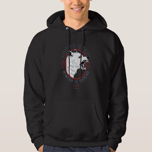 House Stark - vintern kommer Hoodie (Framsida)