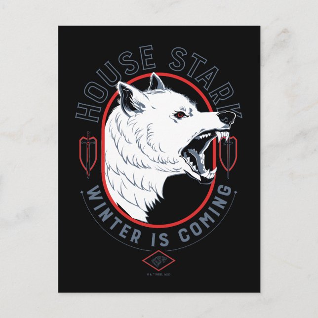 House Stark - vintern kommer Vykort (Framsida)