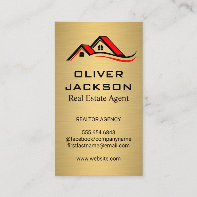 House Tak Top Visitkort (Framsida)