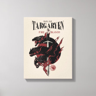 House Targaryen - Fire & Blood Canvastryck