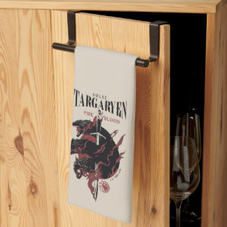House Targaryen - Fire & Blood Kökshandduk