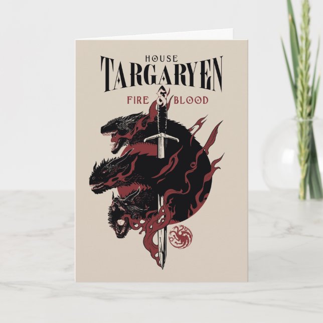 House Targaryen - Fire & Blood Kort (Framsida)