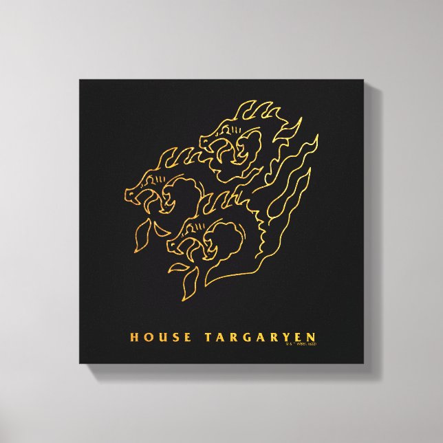 House Targaryen Icon Canvastryck (Framsida)